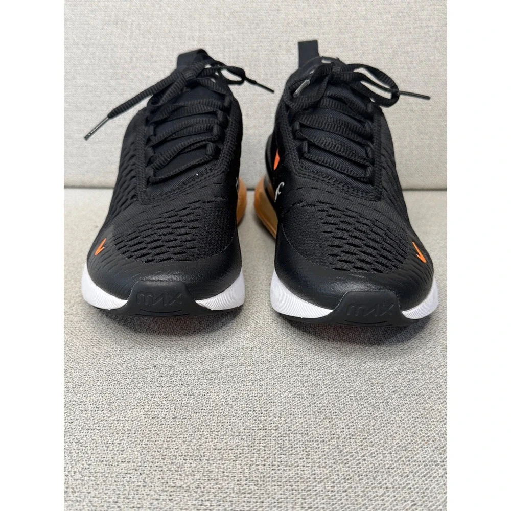 Nike Air Max 270 Black Orange DM3208-001 Kids 5Y Womens 6.5 Running Shoes